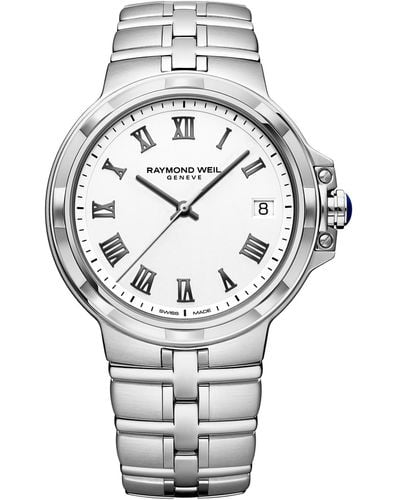 Raymond Weil Swiss Parsifal Bracelet Watch 41mm - Gray