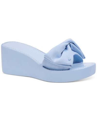 Kate Spade Bikini Platform Wedge Sandals - Blue