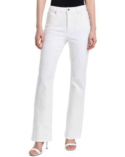 Anne Klein High-rise Bootcut Jeans - White