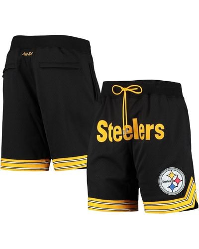 Mitchell & Ness Pittsburgh Steelers Just Don Gold Rush Shorts - Black