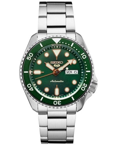 Seiko Automatic Stainless Steel Bracelet Watch 40mm - Green