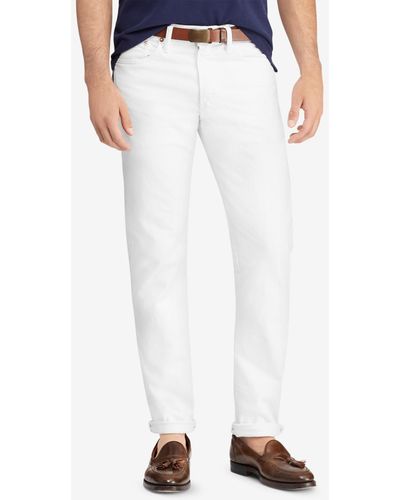 Polo Ralph Lauren Varick Slim Straight Stretch Jeans - White
