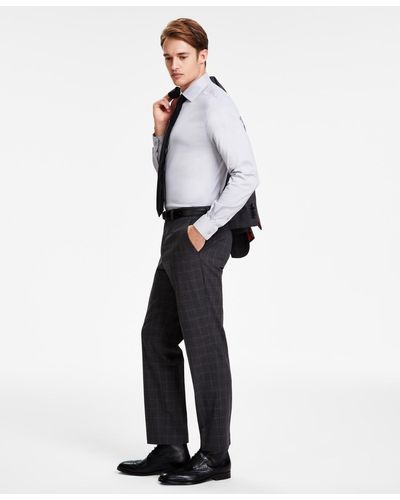 BOSS By Boss Modern-fit Wool Suit Pants - White