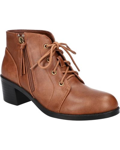 Easy Street Becker Ankle Boots - Natural