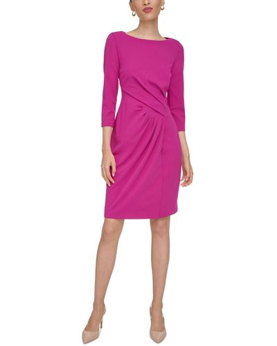 Calvin Klein 3/4-sleeve Sheath Dress - Pink