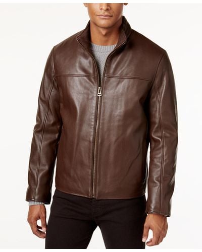 Leather jacket shop cole haan