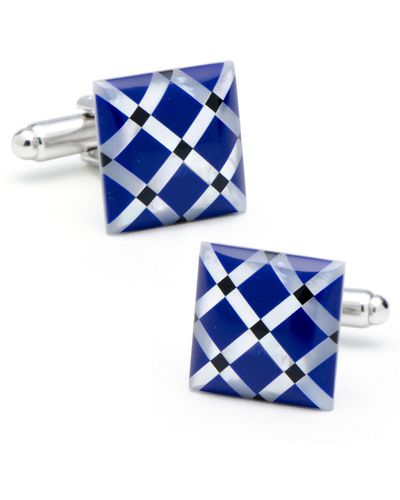 Cufflinks Inc. Mother Of Pearl Diamond Cufflinks - Blue