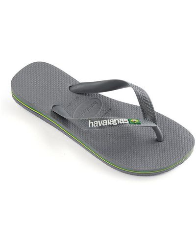 Havaianas Brazil Logo Flip-flop Sandals - Gray