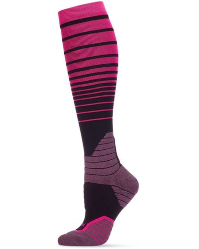 Memoi Gradient Compression Socks - Pink