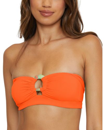 Becca Baja Mar Convertible Bikini Top - Orange