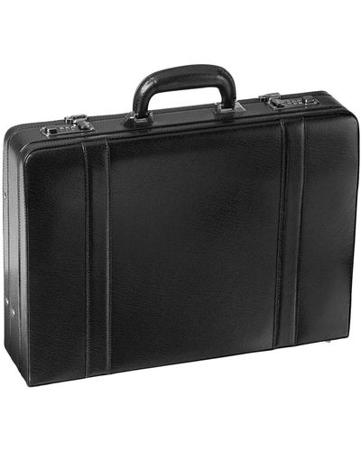 Mancini Business Collection Expandable Attache Case - Black