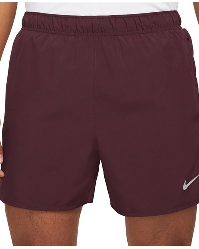 Nike Challenger Dri-fit Brief-lined 5" Running Shorts - Purple