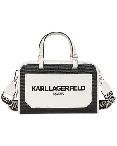 Karl Lagerfeld Maybelle Small Top Handle Satchel - White