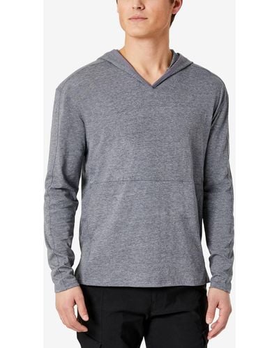 Kenneth Cole Slim Fit Marled Hoodie - Gray