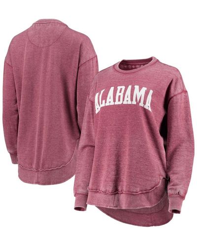 Pressbox Alabama Tide Vintage-like Wash Pullover Sweatshirt - Pink