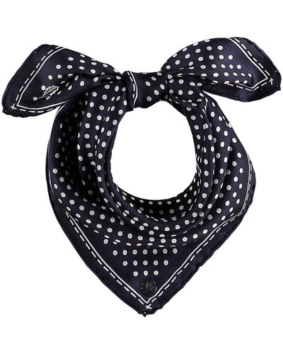 Fraas Classic Mini Dot Printed Silk Neck Tie - Blue