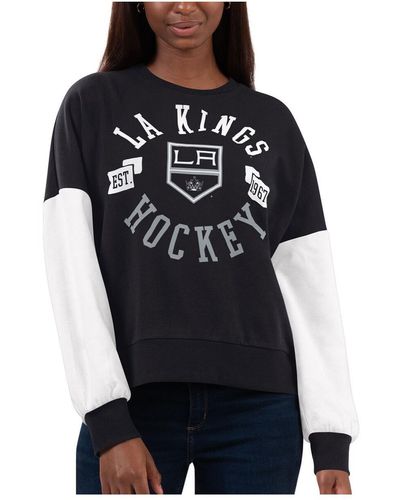 G-III 4Her by Carl Banks Los Angeles Kings Team Pride Pullover Sweatshirt - Black