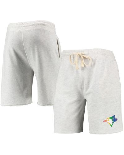 Concepts Sport Toronto Blue Jays Mainstream Logo Terry Tri-blend Shorts - White