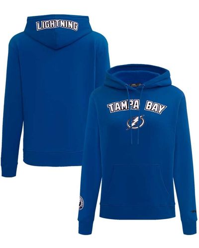 Pro Standard Tampa Bay Lightning Classic Chenille Pullover Hoodie - Blue