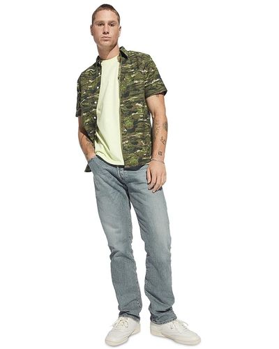 Levi's 501 Original Fit Button Fly Stretch Jeans - Green