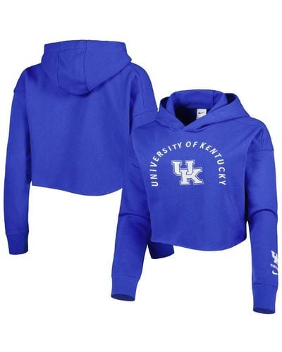 Nike Kentucky Wildcats 2-hit Cropped Pullover Hoodie - Blue