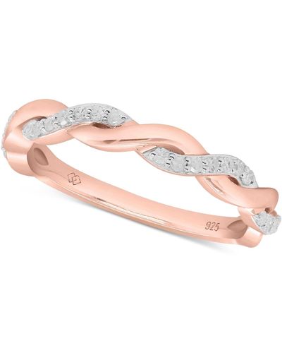 Macy's Diamond Twist Ring (1/5 Ct. T.w. - Pink