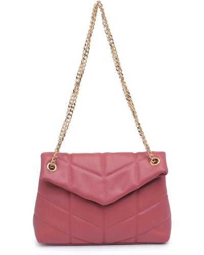 Urban Expressions Delfina Quilted Shoulder Bag - Pink