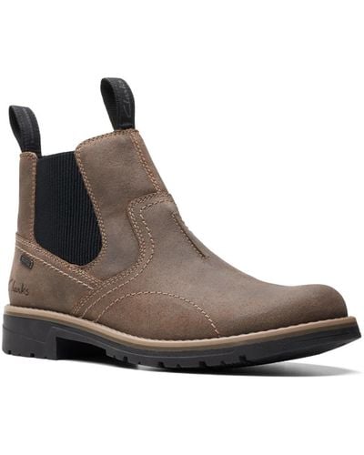 Clarks Collection Morris Easy Chelsea Boots - Brown