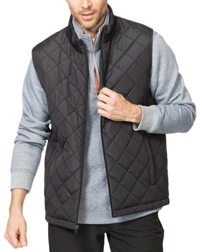 Hawke & Co. Diamond Quilted Vest - Black