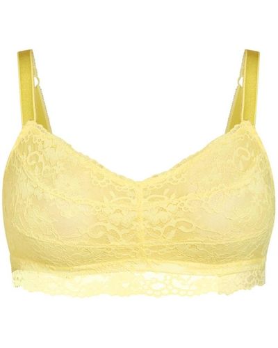 City Chic Plus Size Full Coverage Bralette - Yellow