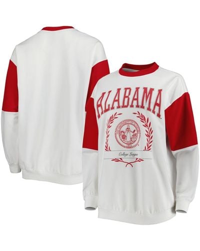 Gameday Couture Alabama Tide It's A Vibe Dolman Pullover Sweatshirt - White