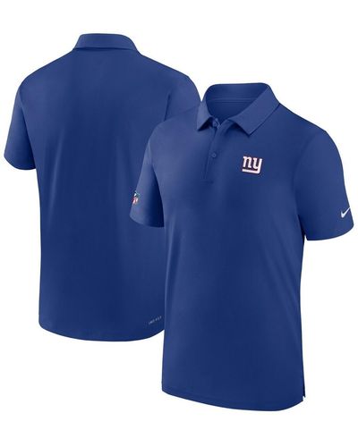 Nike New York Giants Sideline Coaches Dri-fit Polo Shirt - Blue