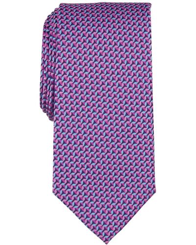 Perry Ellis Haine Mini-chevron Tie - Purple
