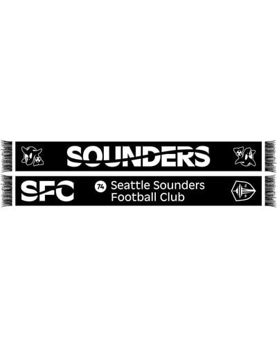 Ruffneck Scarves And Seattle Sounders Fc Orca Scarf - Black