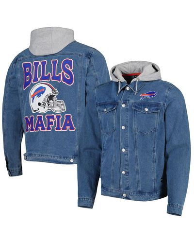 The Wild Collective Women's Buffalo Bills Black Hooded Puffer