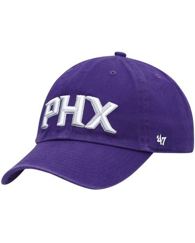 '47 Phoenix Suns Clean Up Wordmark Adjustable Hat - Purple