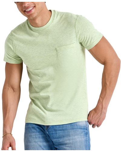 Hanes Originals Tri-blend Short Sleeve Pocket T-shirt - Green