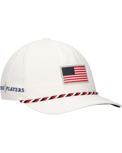 PUMA The Players Volition Flag Flexfit Adjustable Hat - White