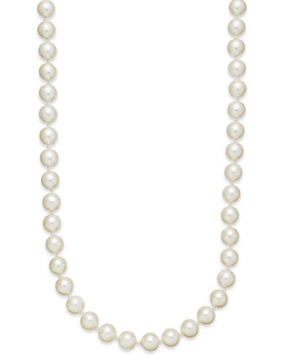 Charter Club Imitation Pearl 42 Inch Strand Necklace (8mm) - Multicolor