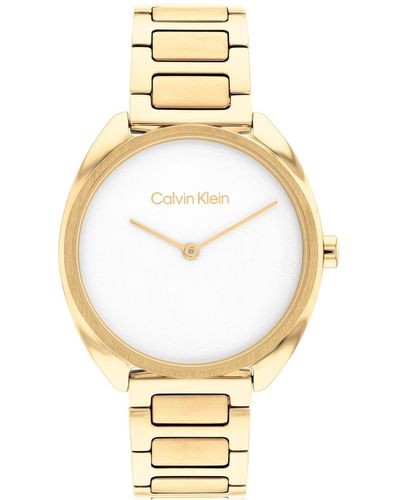 Calvin Klein Tone Stainless Steel Bracelet Watch 34mm - Metallic