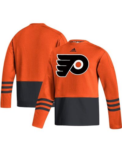 adidas Philadelphia Flyers Logo Aeroready Pullover Sweater - Orange