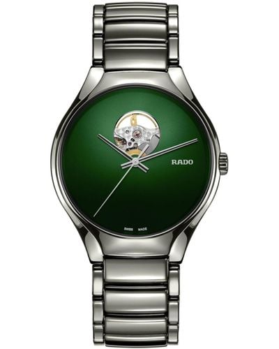 Rado Swiss Automatic True Secret Plasma Ceramic Bracelet Watch 40mm - Green