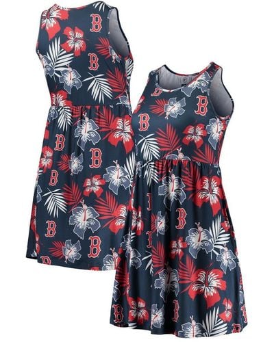 FOCO Boston Red Sox Floral Sundress - Blue