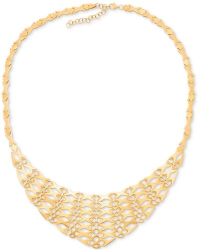 Macy's Graduated Openwork Statement Necklace - Natural