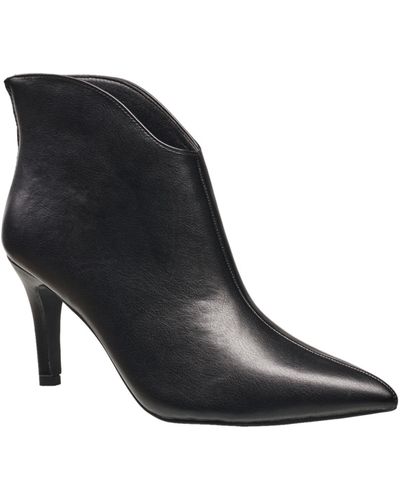 French Connection H Halston Amelia Faux Leather Bootie - Black