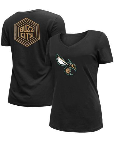 KTZ Charlotte Hornets 2022/23 City Edition V-neck T-shirt - Black