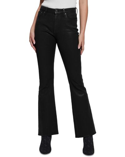 Guess Sexy High-rise Flare-leg Jeans - Black