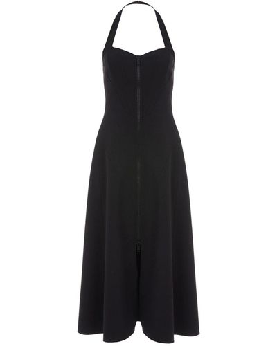 Nocturne Halter Neck Dress - Black