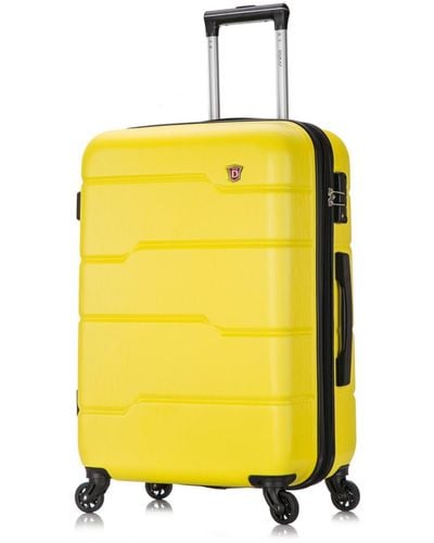 DUKAP Rodez 24" Lightweight Hardside Spinner luggage - Yellow