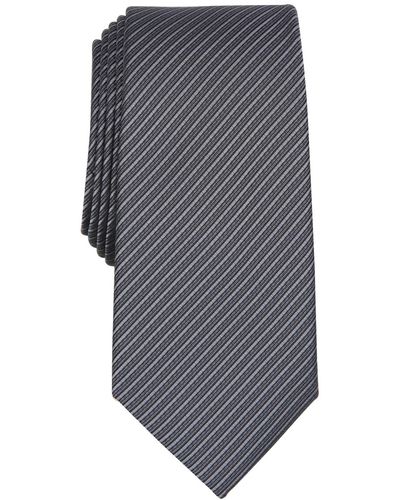 Alfani Chauncey Stripe Tie - Gray